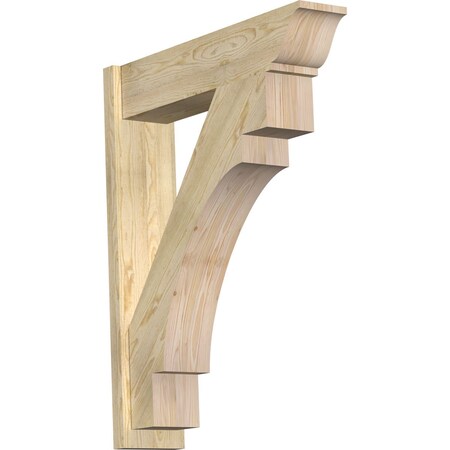 Ekena Millwork Merced Traditional Rough Sawn Outlooker, Douglas Fir, 8"W x 34"D x 42"H OUT08X34X42MRC01RDF